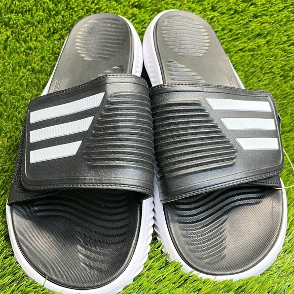 Adidas Alphabounce Slide 2.0 Mens Size 13 Black White Beach Outdoor Sandals main image 4